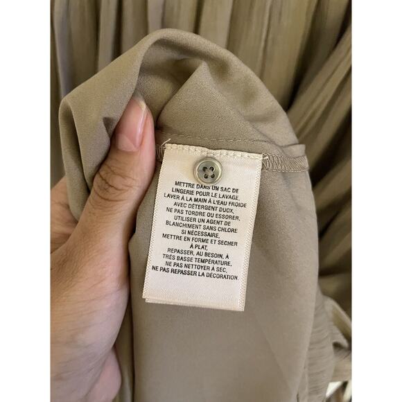 Anthropologie Dress Women's 4 Sonora Embellished Taupe Beaded Moulinette Soeurs - Picture 11 of 12